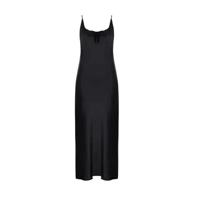 Ipekkiramer Women's The Moon Silk Chemise Black