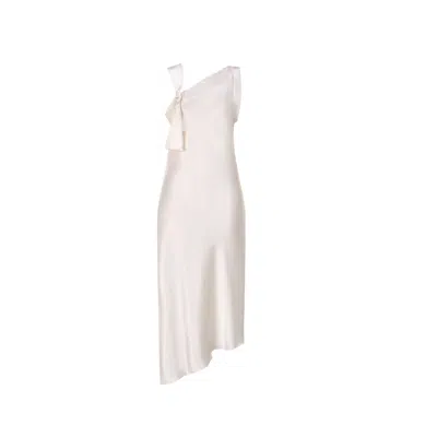 Ipekkiramer Women's White Helen Silk Chemise Ecru