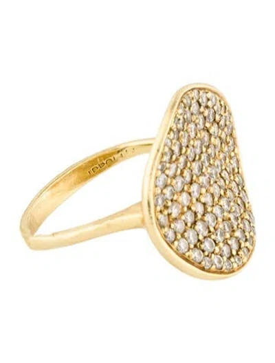 Pre-owned Ippolita 18k 1.08ctw Diamond Stardust Flower Cocktail Ring In Multi
