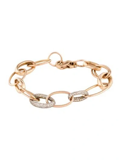 Pre-owned Ippolita 18k 2.13ctw Diamond Stardust Link Bracelet, 6.75" In Multi