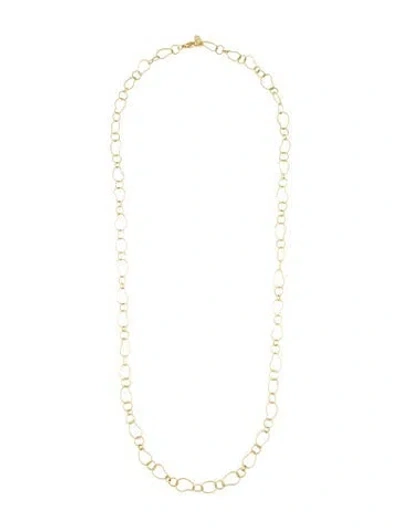 Pre-owned Ippolita 18k Bean Chain Necklace, 33" In Multi