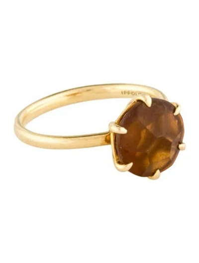 Pre-owned Ippolita 18k Citrine Cocktail Ring In Multi