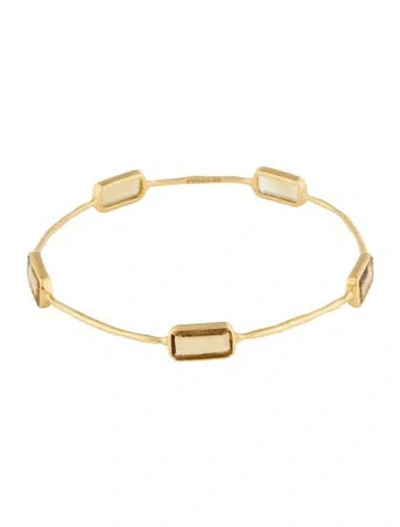 Pre-owned Ippolita 18k Citrine Rock Candy Gelato Bangle, 9" In Multi