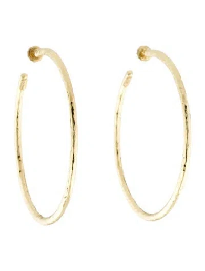 Pre-owned Ippolita 18k Classico Extra Large Hoop Earrings In Multi