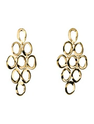 Pre-owned Ippolita 18k Classico Open Cascade Earrings In Multicolor