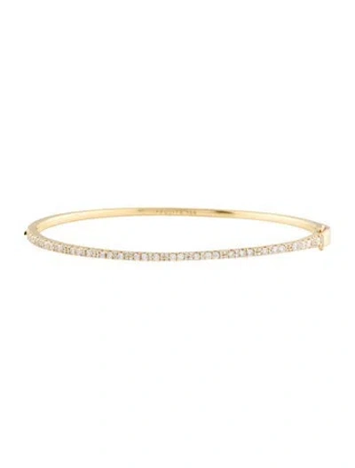 Pre-owned Ippolita 18k Diamond Bangle Bracelet, 7" In Multi