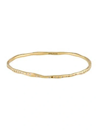 Pre-owned Ippolita 18k Diamond Diva Bangle, 7.75" In Multi