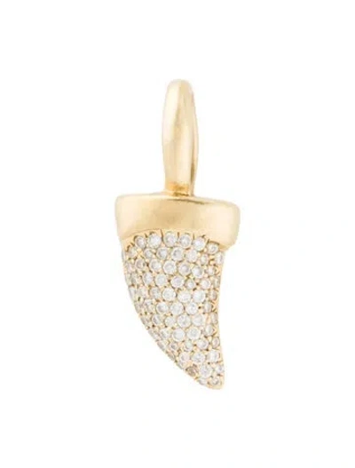 Pre-owned Ippolita 18k Diamond Horn Pendant In Multi