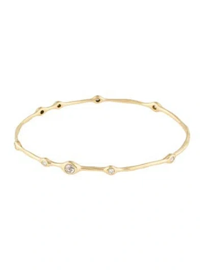 Pre-owned Ippolita 18k Diamond Superstar Bangle Bracelet, 7.25" In Multi