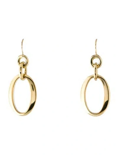 Pre-owned Ippolita 18k Glamazon Short Oval Link Drop Earrings In Multi