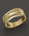 Ippolita Smooth Squiggle Triple Band Ring In 18k Gold In Gold