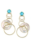 Ippolita Polished Rock Candy 18k 29.00 Ct. Tw. Pearl Slice Earrings In Gold