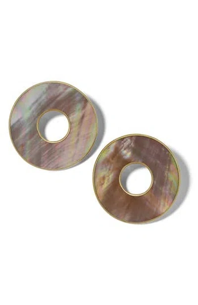 Ippolita 18k Gold Polished Rock Candy Drop Earrings In Gold/mop