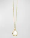 IPPOLITA 18K GOLD ROCK CANDY MINI TEARDROP PENDANT NECKLACE IN MOTHER-OF-PEARL DOUBLET, 16-18"L