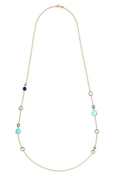 Ippolita 18k Gold Rock Candy Mixed Stone Long Necklace