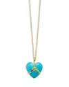Ippolita 18k Gold Rock Candy Wrapped Heart Pendant Necklace, 30 In Gold