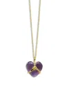 Ippolita 18k Gold Rock Candy Wrapped Heart Pendant Necklace, 30 In Gold