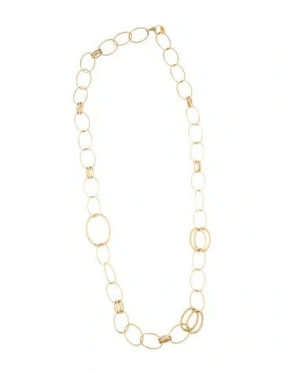 Pre-owned Ippolita 18k Hammered Bastille Long Link Necklace, 36.5" In Multi