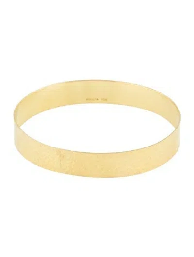 Pre-owned Ippolita 18k Hammered Glamazon Bangle, 8" In Multi