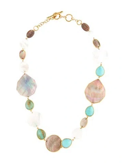 Pre-owned Ippolita 18k Jazz Ondine Multi-station Necklace, 20.5" In Multicolor