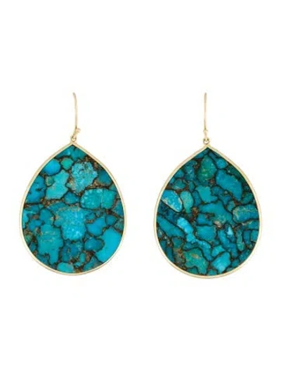 Pre-owned Ippolita 18k Jumbo Stone Teardrop Earrings In Multi