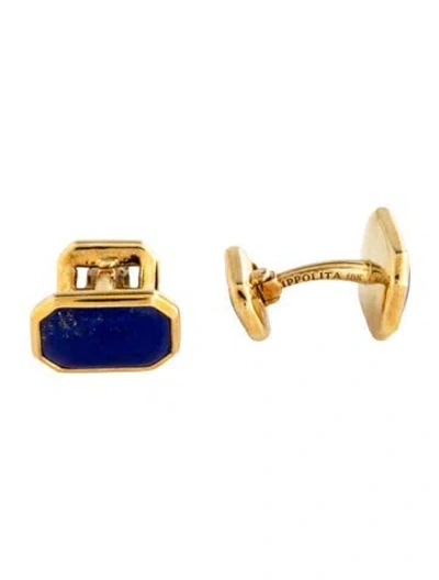 Pre-owned Ippolita 18k Lapis Lazuli Cufflinks In Multicolor