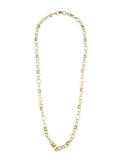 Pre-owned Ippolita 18k Link Chain Necklace, 34.5" In Multicolor