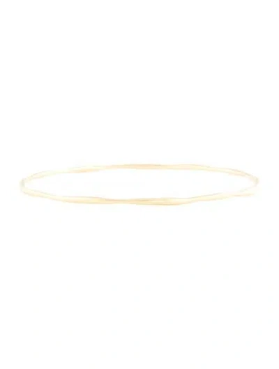 Pre-owned Ippolita 18k Matte Squiggle Bangle Bracelet, 6.75" In Multi