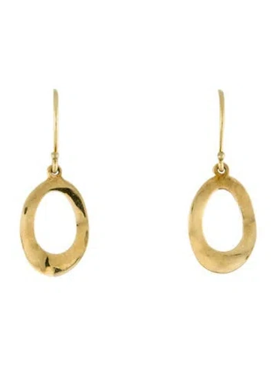 Pre-owned Ippolita 18k Mini Oval Wavy Earrings In Multi