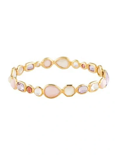 Pre-owned Ippolita 18k Mother Of Pearl & Multistone Hero Gelato Bangle, 7.75"