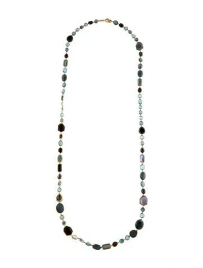 Pre-owned Ippolita 18k Mother Of Pearl & Multistone Rock Candy Sofia Necklace, 39.5"