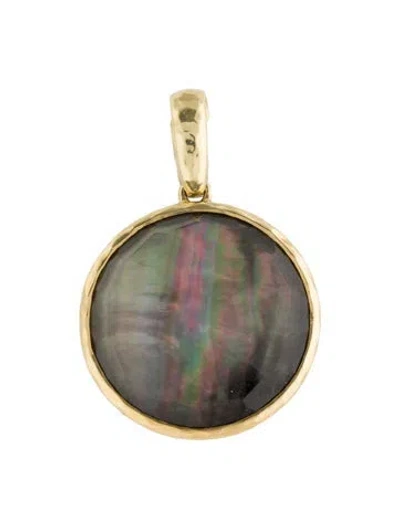 Pre-owned Ippolita 18k Mother Of Pearl & Quartz Pendant In Multi