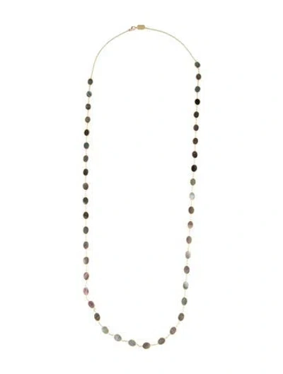 Pre-owned Ippolita 18k Mother Of Pearl Confetti Long Necklace, 36.25" In Black