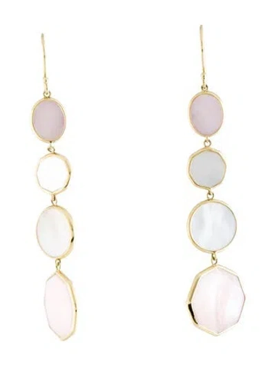 Pre-owned Ippolita 18k Mother Of Pearl Drop Earirngs In Multicolor