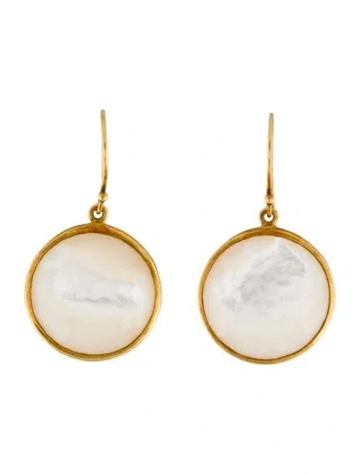 Pre-owned Ippolita 18k Mother Of Pearl Drop Earrings In Multi