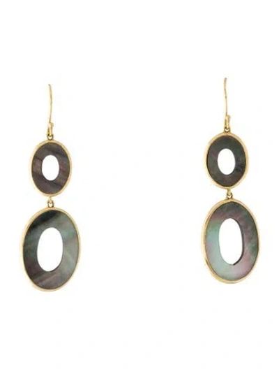 Pre-owned Ippolita 18k Mother Of Pearl Drop Earrings In Multicolor