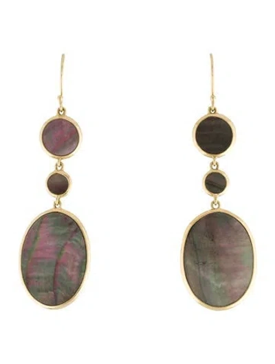 Pre-owned Ippolita 18k Mother Of Pearl Drop Earrings In Multicolor