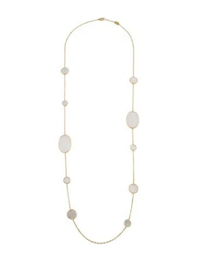Pre-owned Ippolita 18k Mother Of Pearl Multi Shape Necklace, 37"