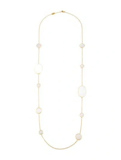 Pre-owned Ippolita 18k Mother Of Pearl Multi Shape Necklace, 37" In Multicolor