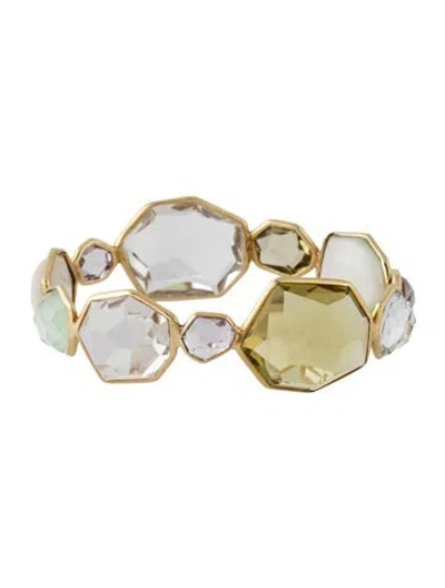 Pre-owned Ippolita 18k Mother Of Pearl, Multistrand Bracelet, 7.25" In Multicolor