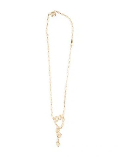 Pre-owned Ippolita 18k Mother Of Pearl Senso Necklace, 40" In Multi