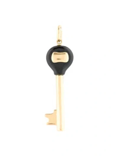 Pre-owned Ippolita 18k Onyx Key Pendant In Multi
