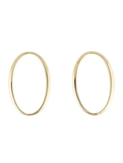 Pre-owned Ippolita 18k Oval Hoop Earrings In Multi