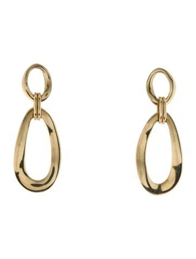 Pre-owned Ippolita 18k Oval Link Drop Earrings In Multi