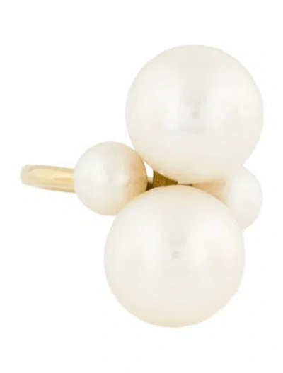 Pre-owned Ippolita 18k Pearl Nova Cocktail Ring In Multicolor