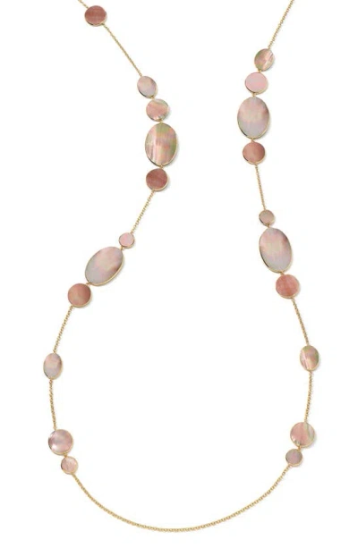 Ippolita 18k Polished Rock Candy Hero Brown Shell Necklace In Multi