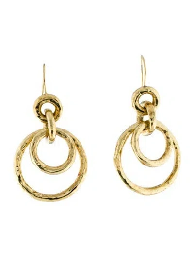 Pre-owned Ippolita 18k Puffy Jet Set Drop Earrings In Multi