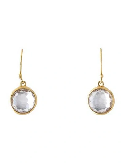Pre-owned Ippolita 18k Quartz Lollipop Mini Drop Earrings In Multi
