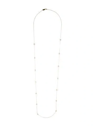 Pre-owned Ippolita 18k Quartz Long Station Necklace, 49" In Multi