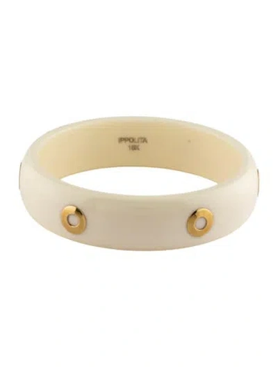 Pre-owned Ippolita 18k Resin Bangle, 8" In Multi